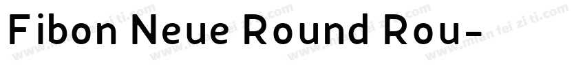 Fibon Neue Round Rou字体转换